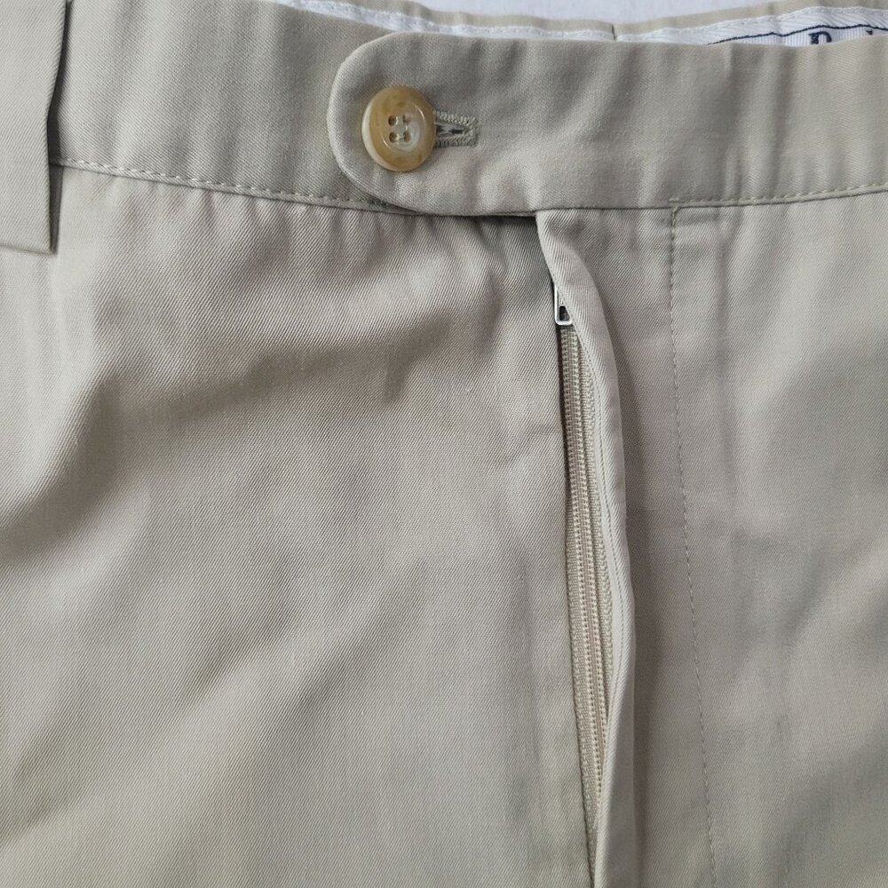 VTG Burberrys Leisure Men's Beige Pleated Chino Pants Talla 60 US Size 44x27 - Picture 5 of 11